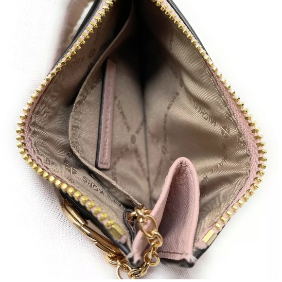 Michael Kors Jet Set Travel Small Leather Top Zip Coin Pouch With ID - Picture 3 of 14